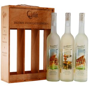 Kaiserstadt Goslar Wein Editionen im 3er Weinträger
