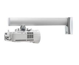 SMS Wandhalterung Short Throw V mit Säule 680mm Aluminium/Weiß
