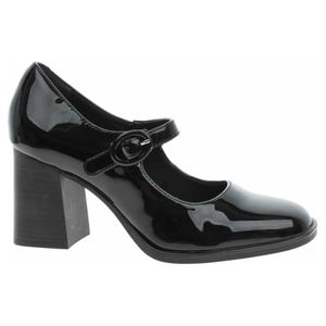 Tamaris Damen Pumps moderne Riemchenpumps Schnalle Blockabsatz Karreé 1-24440-41, Größe:39 EU, Farbe:Schwarz