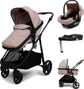 Baninni 4-v-1 multifunkčný kočík s autosedačkou a základňou Nelia Beige