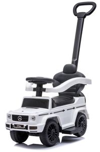 Rutscher Rutschauto Rutschfahrzeug Kinderauto mit Stange Spielzeug ab 1 Jahr Mercedes Benz G350d weiß