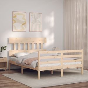 Maison Exclusive Rám postele s čMaison Exclusive 120 x 200 cm masivní dřevo