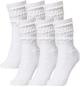 Brubaker Uni 6 Pack Slouch Socks White Gr. 39/42