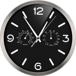 wanduhr MyTime 25 cm Aluminium schwarz