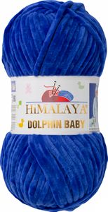 Strickfein Himalaya Dolphin Baby super Bulky Chenille Garn Wolle strickgarn 100 gr 80329 - blau