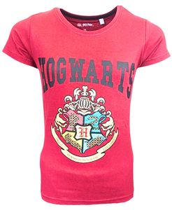 T-Shirt mit Glitzerdetails Harry Potter Hogwarts Bordeaux 152 cm