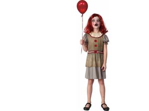 Gruseliges Clown-Karnevalskostüm, 120 - 130 cm
