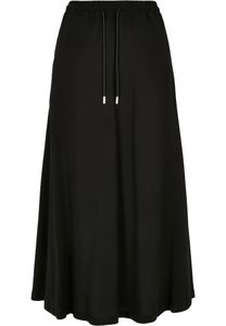 Urban Classics Damen Rock Ladies Viscose Midi Skirt Black-XL