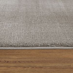 Teppich Rund Wohnzimmer Kurzflor Modern Flauschig Waschbar Einfarbig Rutschfest Grösse 200 cm Rund