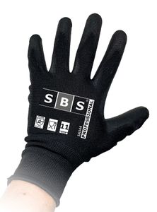 SBS® Nylonhandschuhe schwarz Gr. 11 (12 Paar)