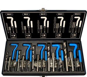 Gewinde Reparatur Set Helicoil 131TLG Gewindeschneider Werkzeug M5 M6 M8 M10 M12