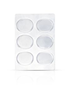 INF Transparente Fersenpolster, Blister-Schuhpolster, 5er-Pack Gel-Fußaufkleber