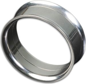 viva-adorno 1 Stück 8mm Edelstahl Tunnel mit Innengewinde in verschiedenen Farben Größe 4 - 30mm Z155,silber