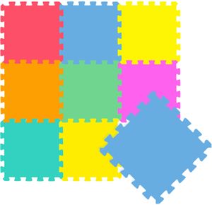 9-dielna detská puzzle podložka z nuly - 30x30 puzzle podložka na hranie