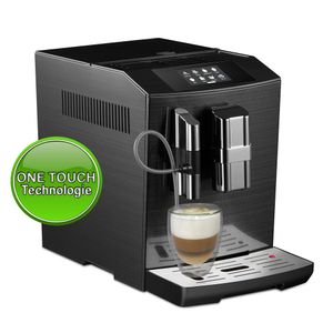 Acopino Modena ONE Touch Kaffeevollautomat in Edelstahl, schwarz