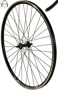REDONDO 28 Zoll Vorderrad Laufrad Fahrrad V-Profil Hohlkammer 28" Felge Schwarz