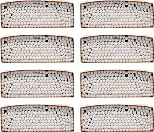 1600x Wattestäbchen Ohrenstäbchen Baumwolle Ohrenreiniger Bambusstäbchen Bio