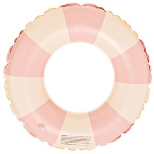 Amazon Brand - aufblasbarer Donut für Party, Erdbeere und Schokolade Donut Schwimmring für Pool ,Vintage Pink Striped Swim Ring,70cm(175g)