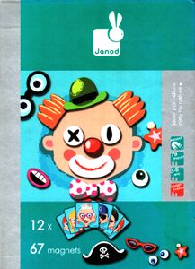 JANOD Magnetbox Verrückte Gesichter Spielzeug Kreativspiel Kleinkinder