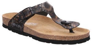 Rohde Damen Schuhe Clogs Pantoletten Zehentrenner Alba 5591, Größe:38 EU, Farbe:Braun