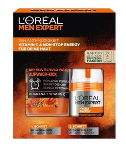 L'Oréal 2-in-1 Gesichtspflege-Set - Reinigungsgel & Gesichtscreme, 1 Stück