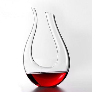 6 Form Kristall Weinkaraffe Glas Wein Ausgießer Rotwein Karaffe 1500ml Luxuriou 