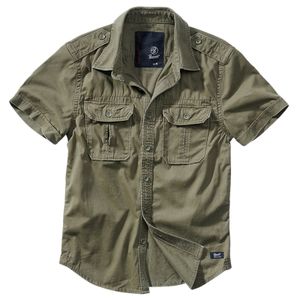 Pánské kraťasy Brandit Vintage Shirt shortsleeve olive - 3XL