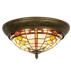Stropní lampa Tiffany 5LL-5349 od Clayre Eef