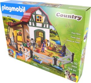 PLAYMOBIL 5684 Country Reiterhof mit Ponystall & Pferdekoppel