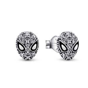 Pandora x Marvel Ohrringen 292354C01 Spiderman Man 925 Sterling Silber mit Emaille
