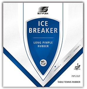 Sunflex Ice Breaker Tischtennis-Belag, ohne Schwamm rot | Tischtennisschläger Tischtennisbelag