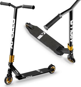 Apollo Stunt Scooter - Star Pro | HighQuality eloxierter Profi Stuntroller | Kinder Scooter mit ABEC 9 Kugellagern, 100mm Wheels - schwarz/gold