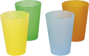 Kelímek na pití 0,4 l průsvitné barvy