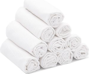 10er Set Waschlappen, 35x50 cm aus 100% Baumwolle, weiß 10er Set Waschlappen, 35x50 cm aus 100% Baumwolle, weiß
