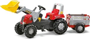 rolly toys Junior RT Trettraktor rot FarmTrailer , Maße: 210x53x62 cm; 81 139 7