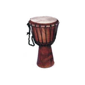 Trommel Afrika/Bali - Style Mini Bongo Djembe Drum 20 cm Percussion Tropen Holz