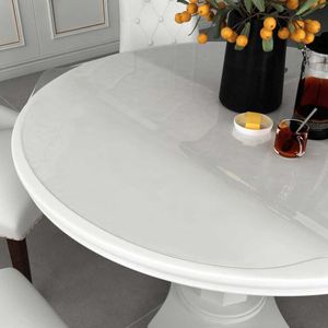 vidaXL Stolová fólia Transparent Ø 120 cm 2 mm PVC