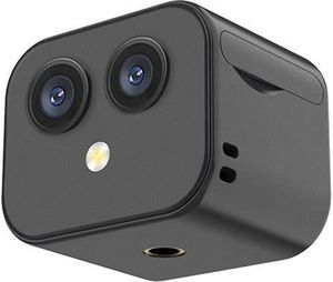 Mini-WLAN-Überwachungskamera, IP-Fernüberwachungskamera, HD-4K-Überwachungsmonitorkamera, Doppelobjektiv-APP-Verbindung mit Halterung für Zuhause