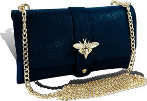 Clutch dunkelblau Toscanto Tasche Leder D2OTTM803SB