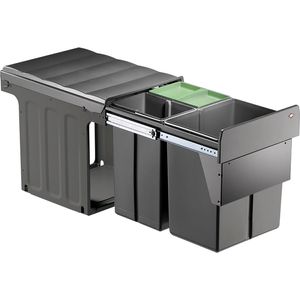 Wesco ProfilineTrio 40BM Einbau Abfalleimer (Mülleimer) Kunststoff/Stahl