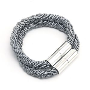 INF Elegante Magnetische Vorhang Raffhalter - 2er Set Grau