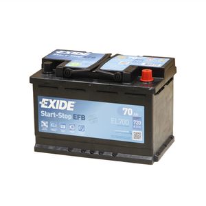 Batterie SST EFB 70 AH 720A EXIDE stop start technik 71765419