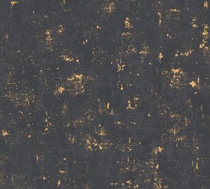 A.S. Création Vintagetapete Blooming Vliestapete schwarz gold 10,05 m x 0,53 m