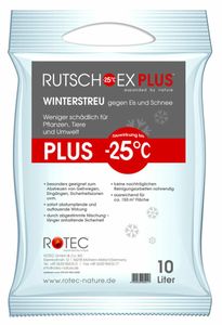RUTSCH-EX Plus Winterstreu Auftau und Abstumpfend Calciumchlorid Streusalz 10L Sack