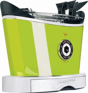 Bugatti VOLO Toastapane, Edelstahlgehäuse, Stoppfunktion, Auftaufunktion, Bräunungskontrolle, LED-Infodisplay