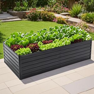 Metall Hochbeet Blumfeldt Gartenbeet aus verzinktem Stahl Wetterfestes Stahlblech-Hochbeet für Balkon & Garten 239,5 x 120 x 63,7cm Hochbeet Bausatz Metall Hochbeet Blumfeldt Gartenbeet aus verzinktem Stahl Wetterfestes Stahlblech-Hochbeet für Balkon & Garten 239,5 x 120 x 63,7cm Hochbeet Bausatz