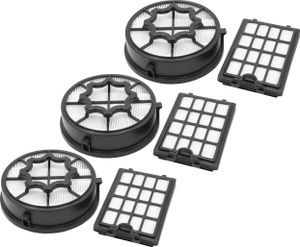 vhbw Filter-Set kompatibel mit AEG EB X Efficiency, LX4-1-SM-P, AE 7890 EL, WR Staubsauger - 9x Filter (Abluft-Filter, HEPA-Filter, Vormotor-Filter)