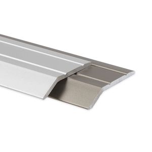 Abschluss- und Höhenausgleichsprofil Aluminium Für Belagstärken bis 5 mm Silber Länge: 100 cm