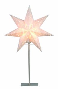 Best Season Standleuchte "Sensy Mini Star 55" Material: Metall / Papier, Farbe creme, ca.55x34, 234-22