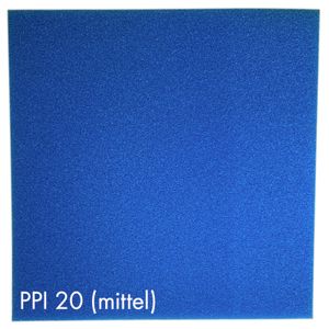 Pondlife Filterschaum blau 50x50x2 cm zur optimalen Verwendung als Filtermedium in Teichfiltern : PPI20 (mittel)
